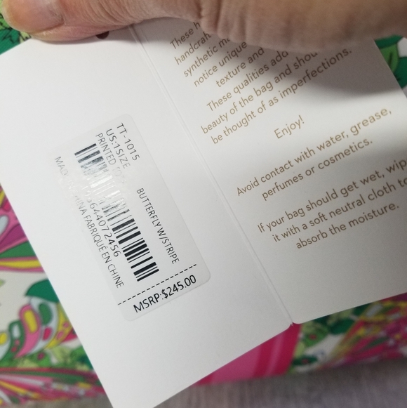 Trina Turk🦋 Butterfly Stripe Tote - Picture 2 of 14